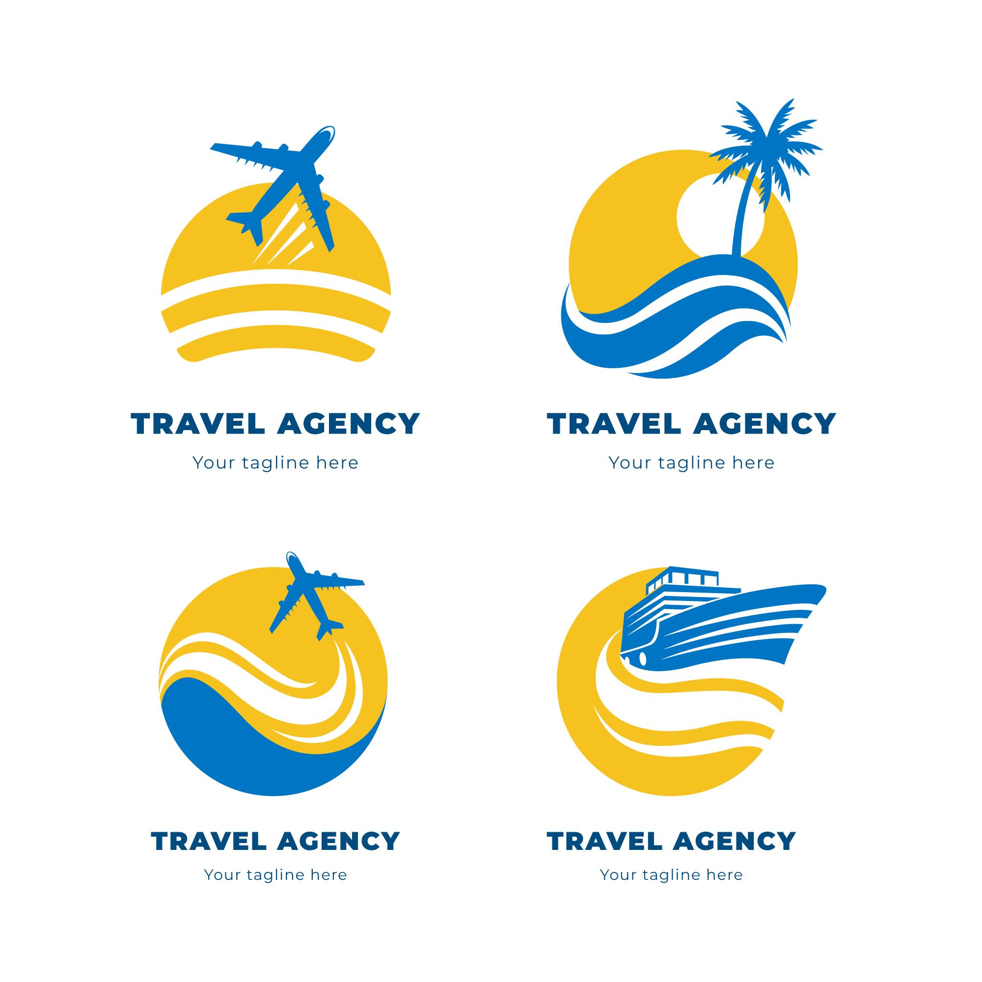 极简创意旅行Logo矢量图0