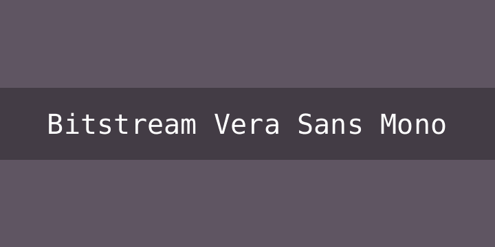 Bitstream Vera Sans Mono0