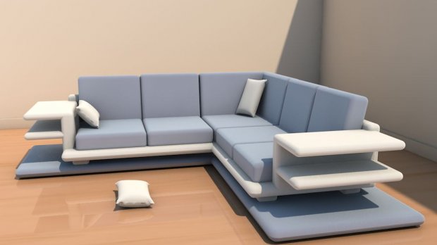 客厅沙发3D模型0
