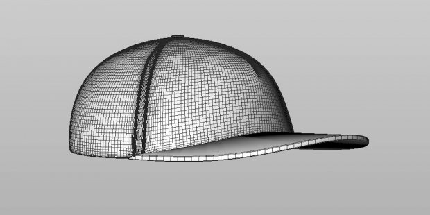 运动帽3D模型1
