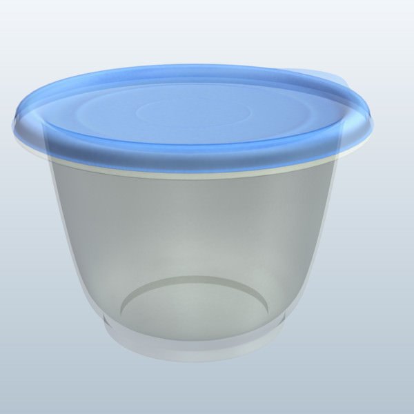 塑料食品碗3D模型0
