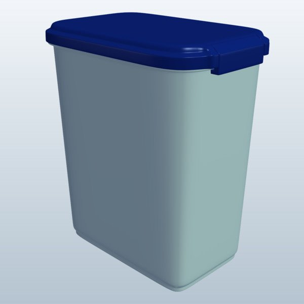 垃圾桶3D模型0