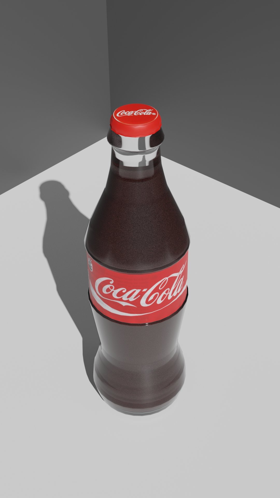 可口可乐玻璃瓶3D模型1