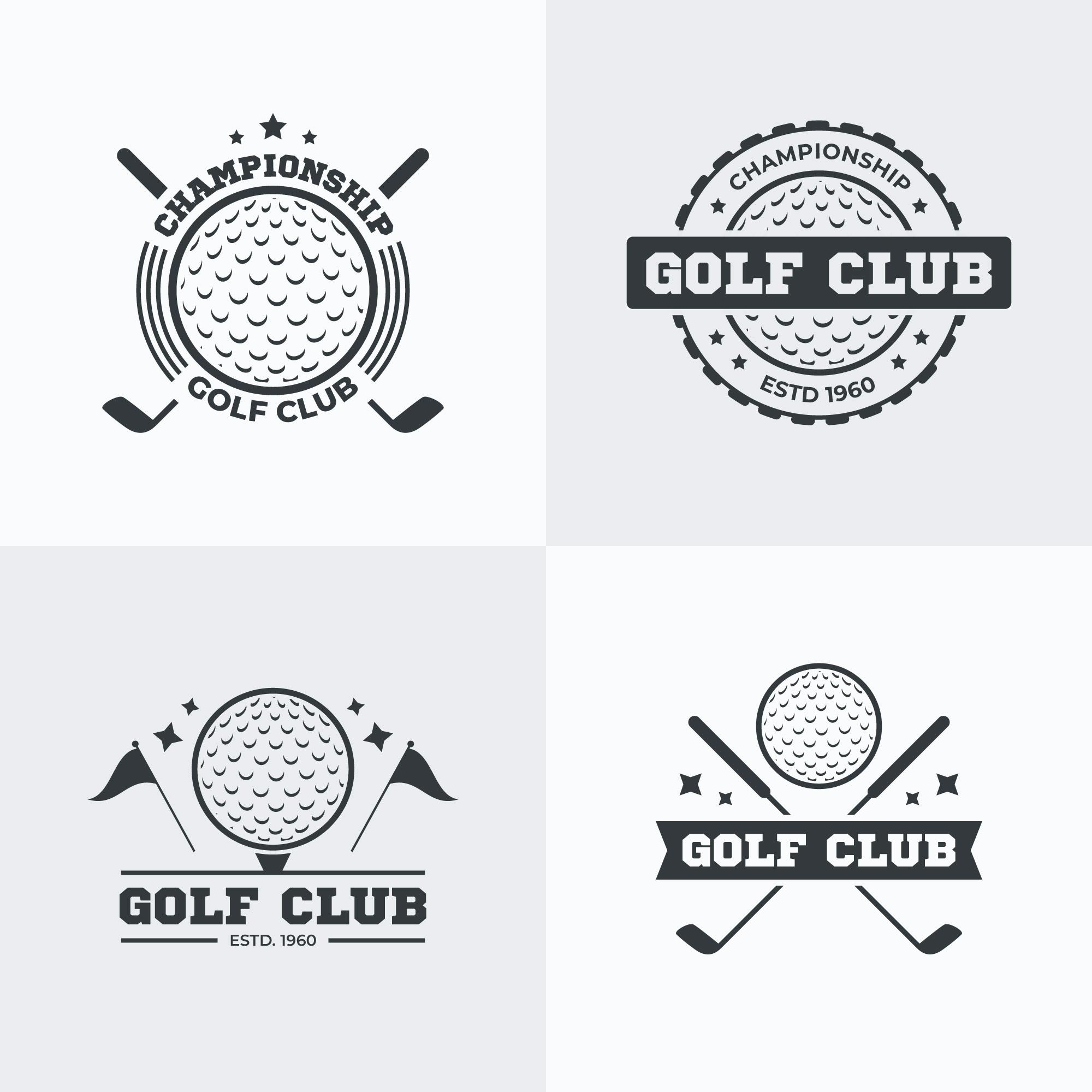 高尔夫Logo矢量图0