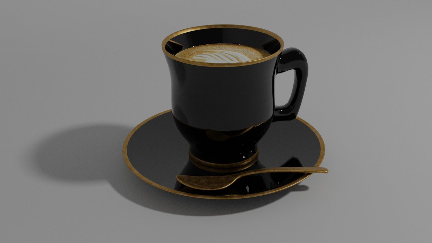 高档咖啡3D模型2
