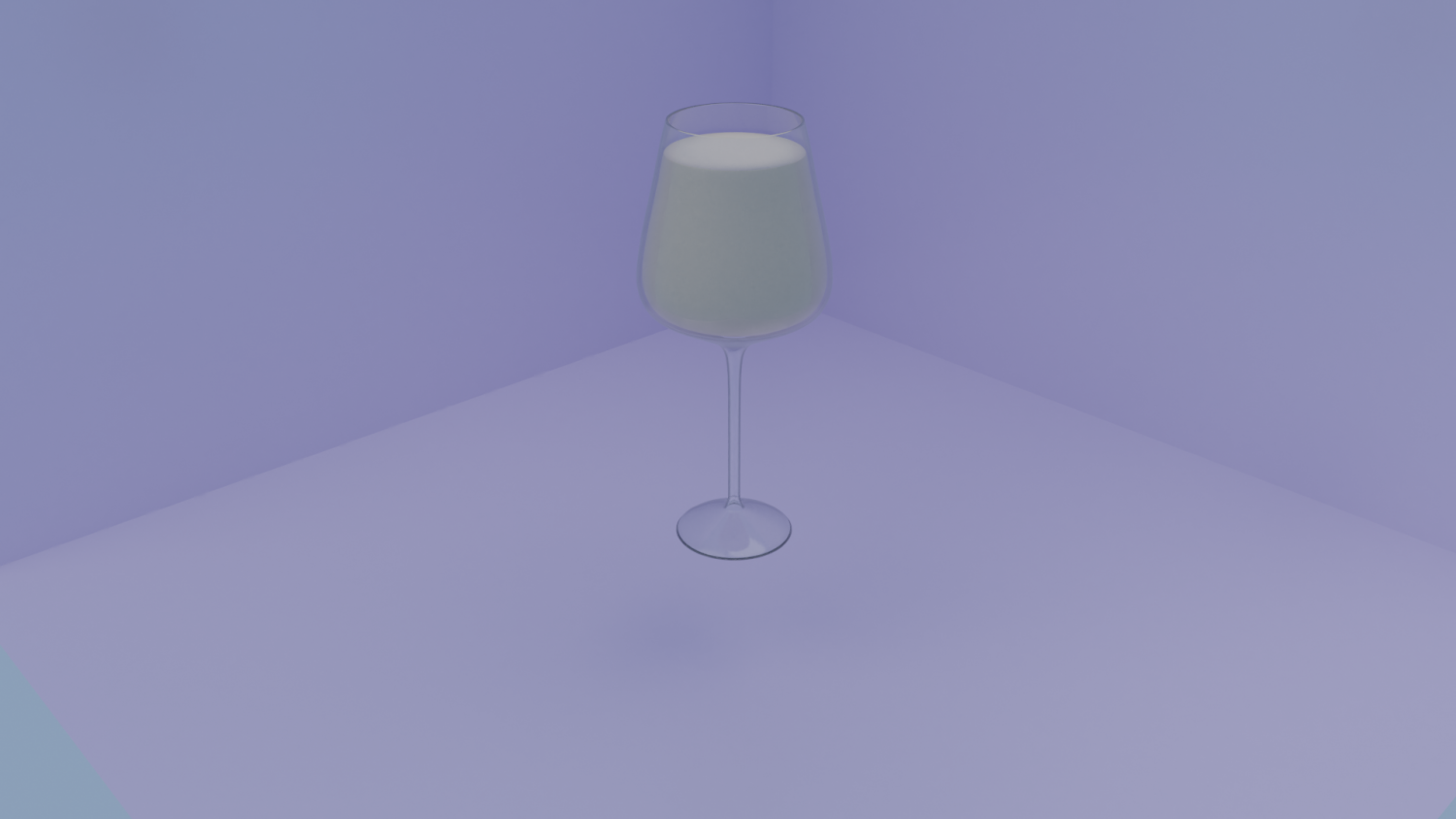 牛奶高脚杯3D模型0