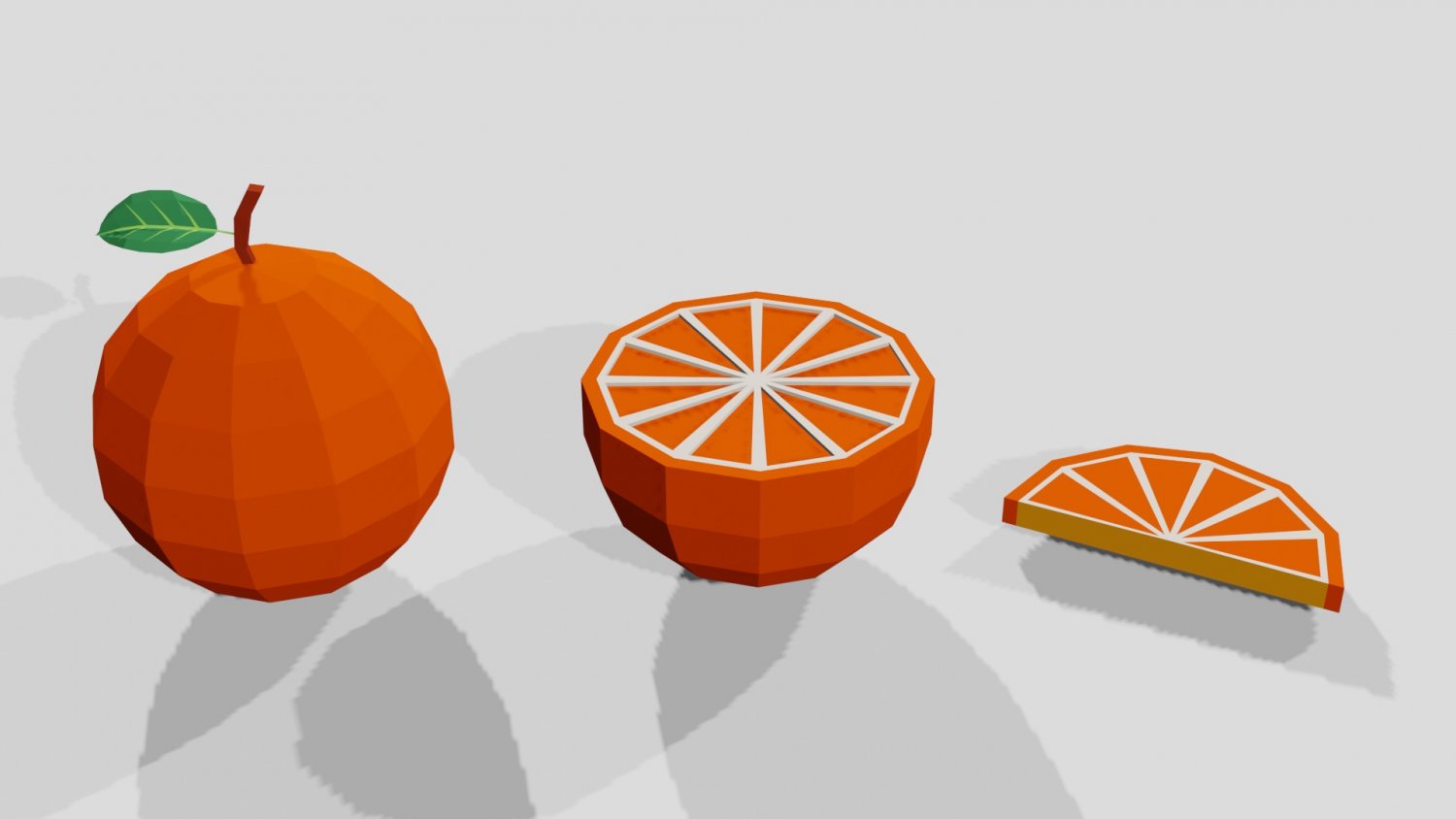 橙子3D模型1