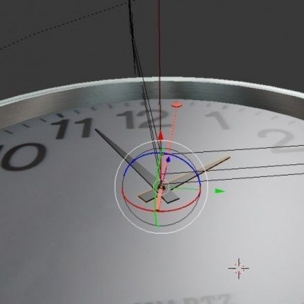 圆形时钟3D模型3