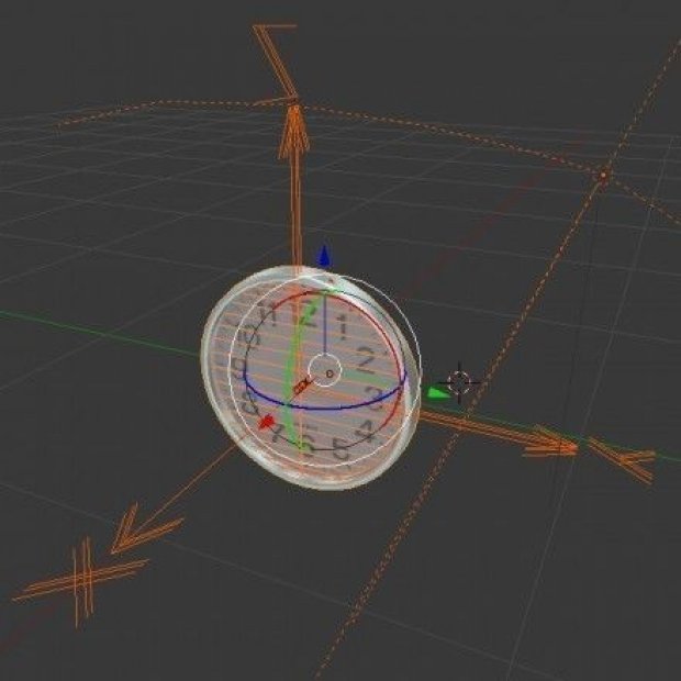 圆形时钟3D模型4