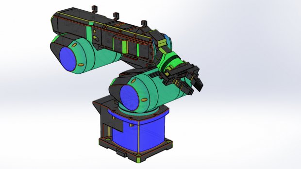 工业机器人手臂3D模型4