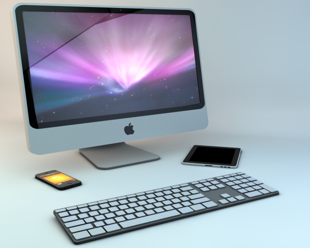 苹果电脑键盘3D模型0