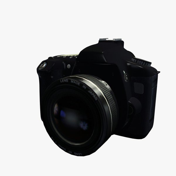 黑色相机3D模型0