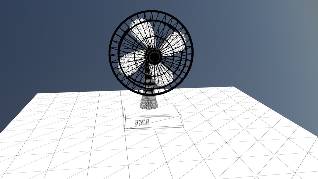 风扇3D模型2