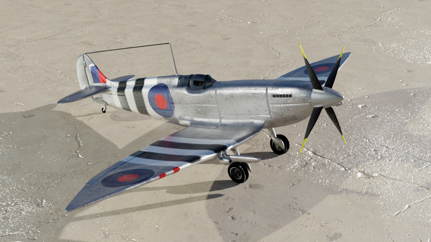 英国战斗机3D模型1