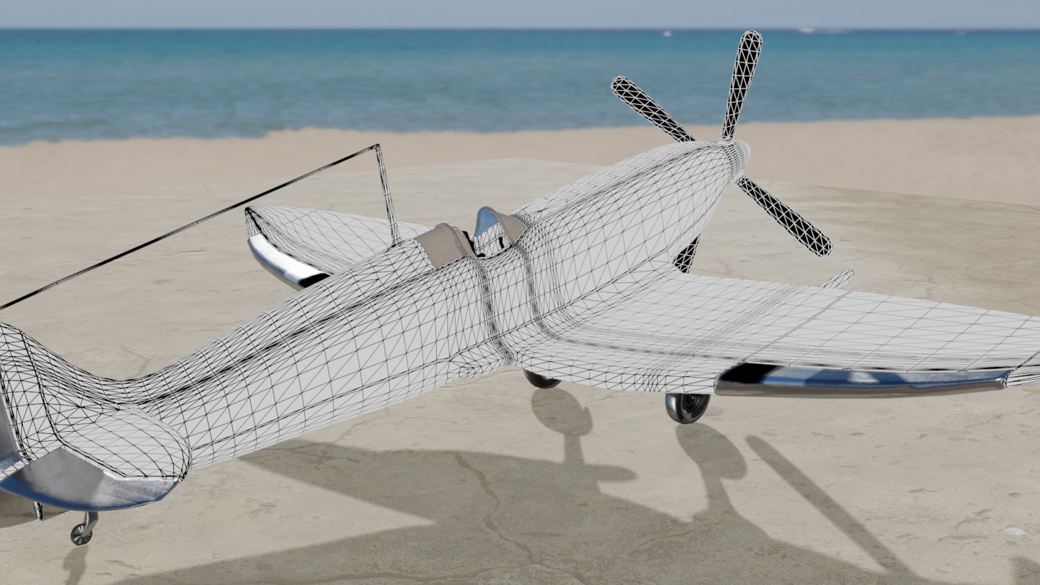 英国战斗机3D模型3