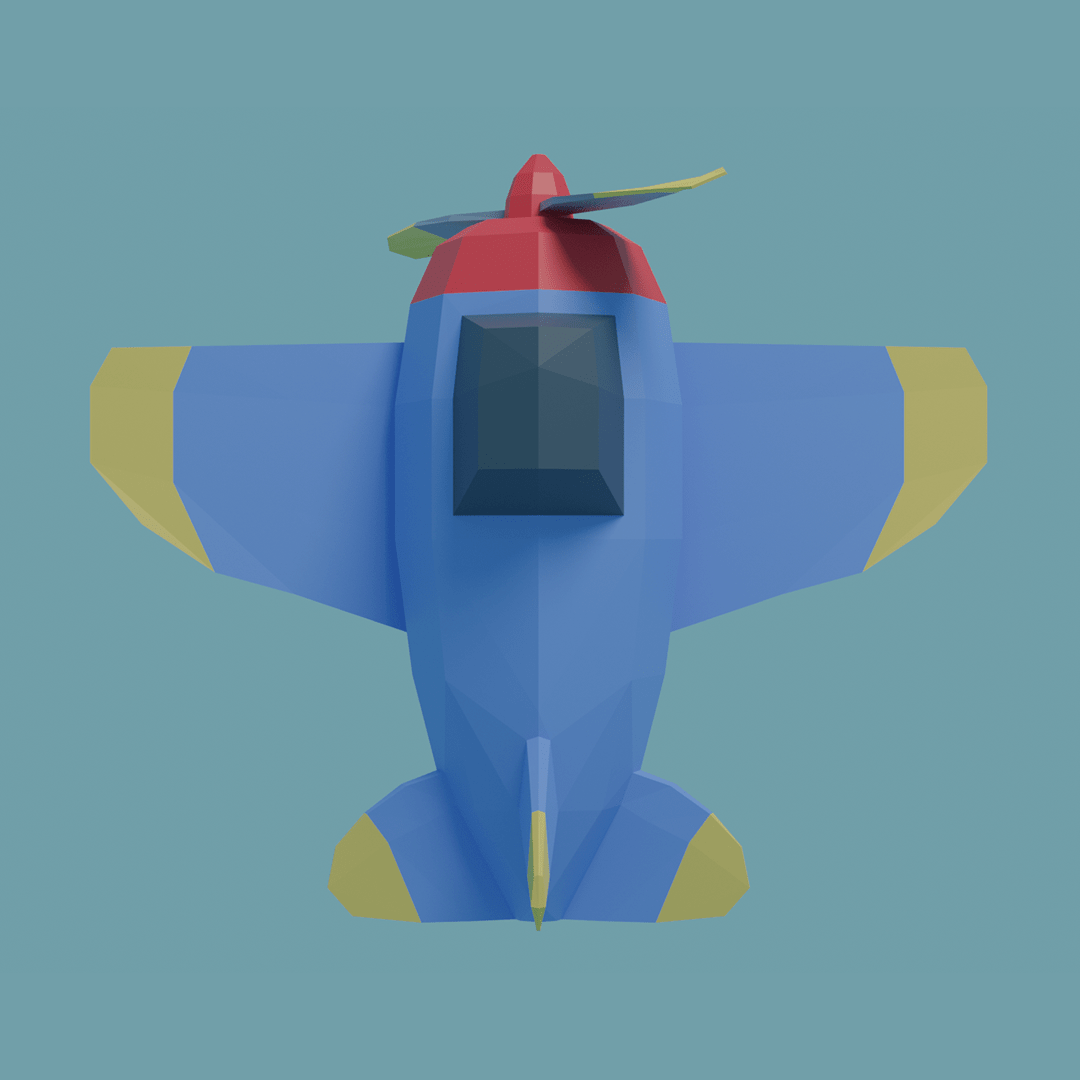 玩具螺旋飞机3D模型1