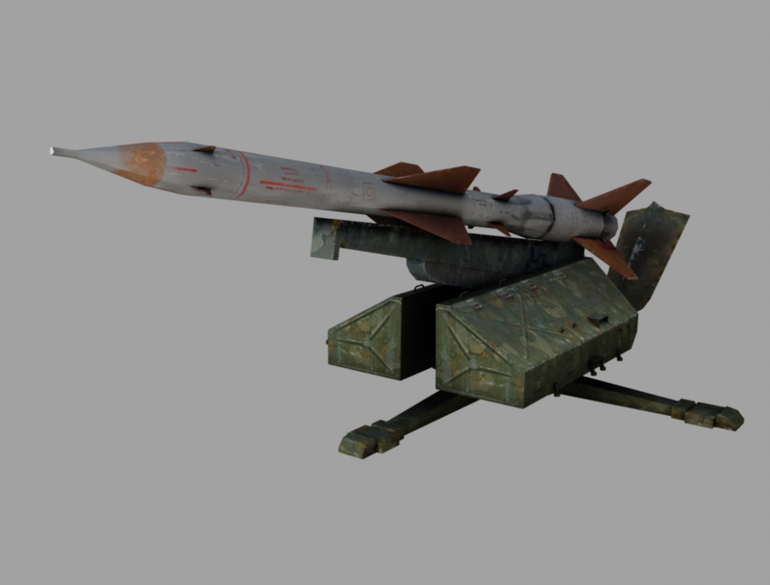 防空导弹3D模型1