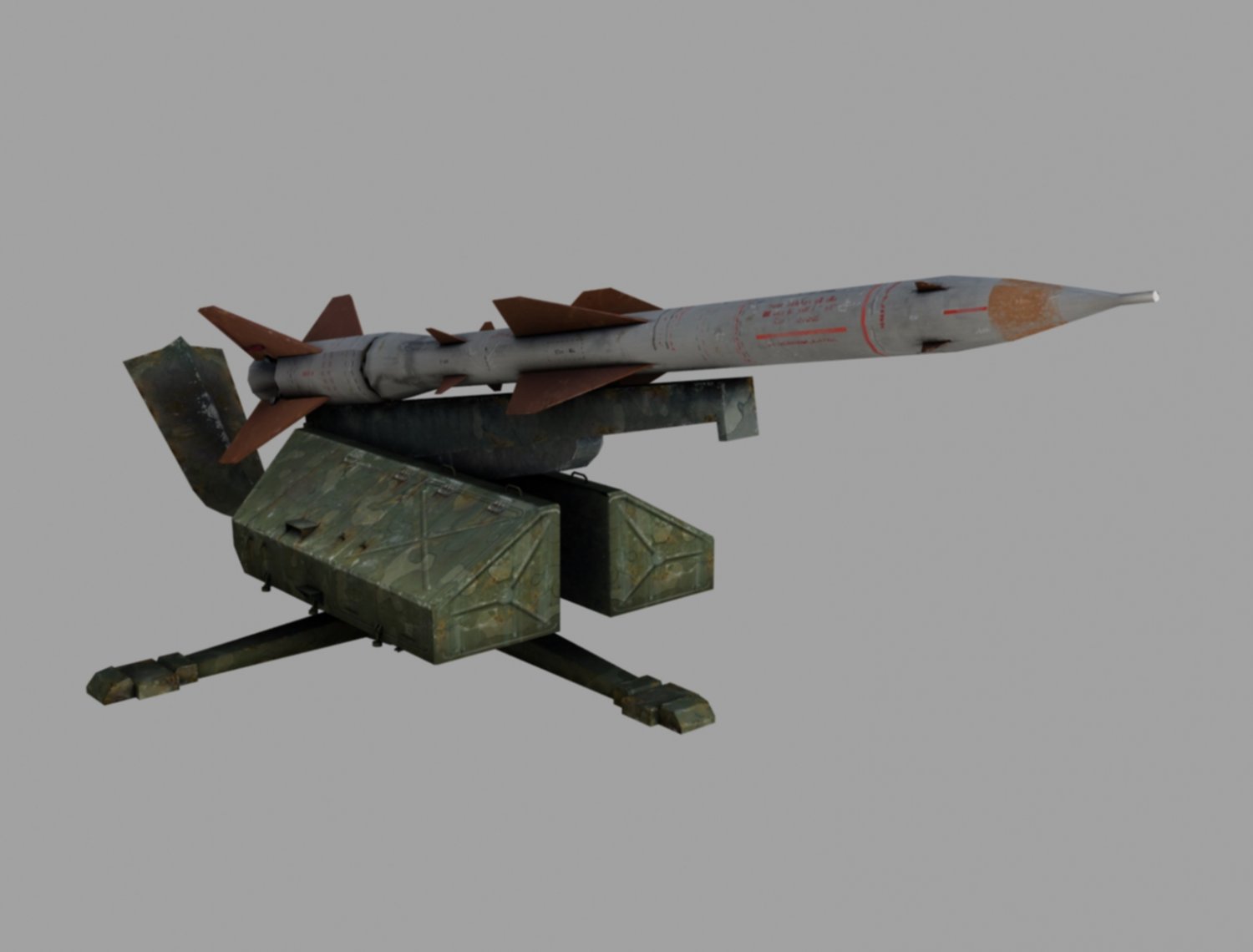 防空导弹3D模型3