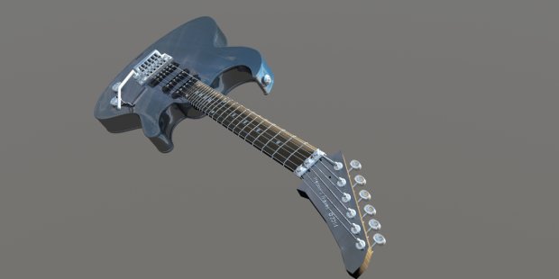 电吉他3D模型3