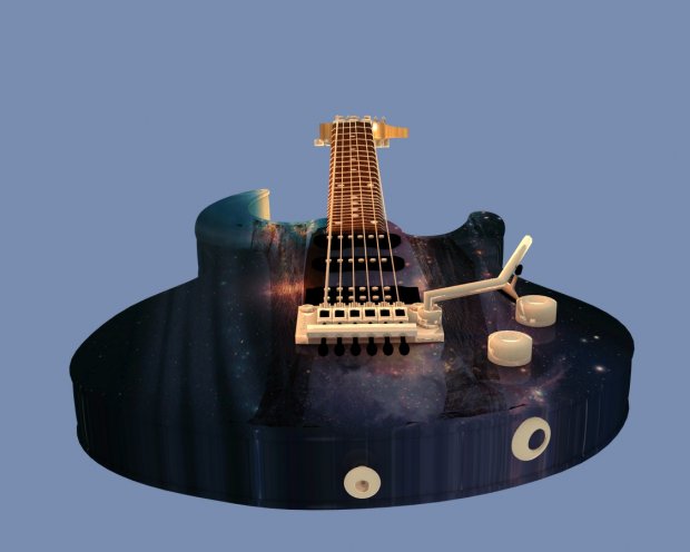 电吉他3D模型1