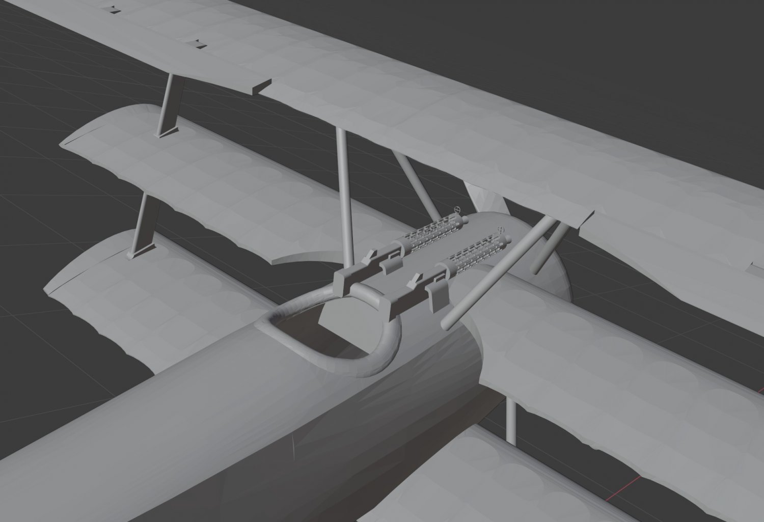福克飞机3D模型3
