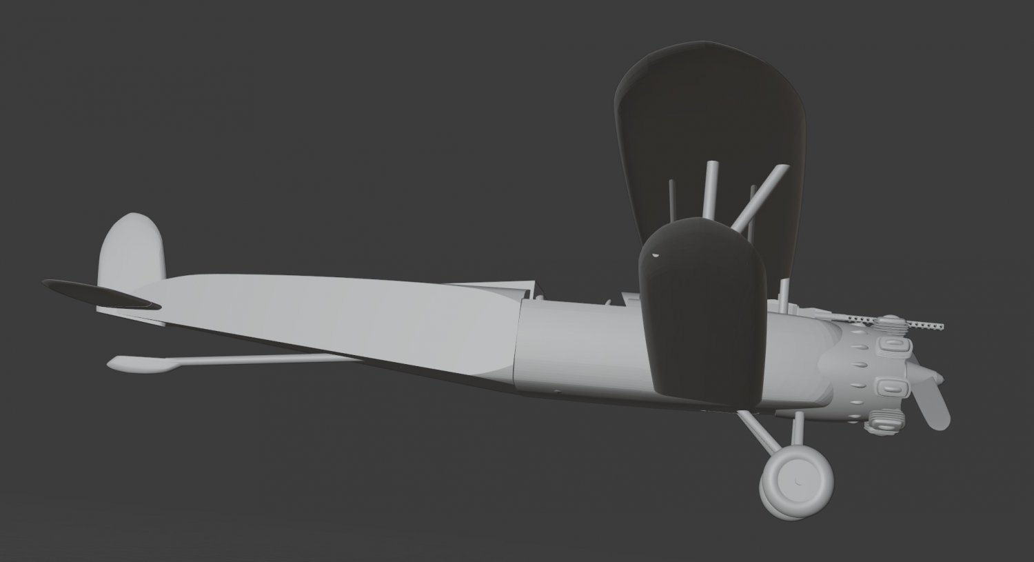 双翼飞机3D模型5