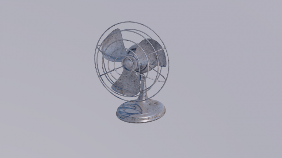小型台式风扇3D模型0