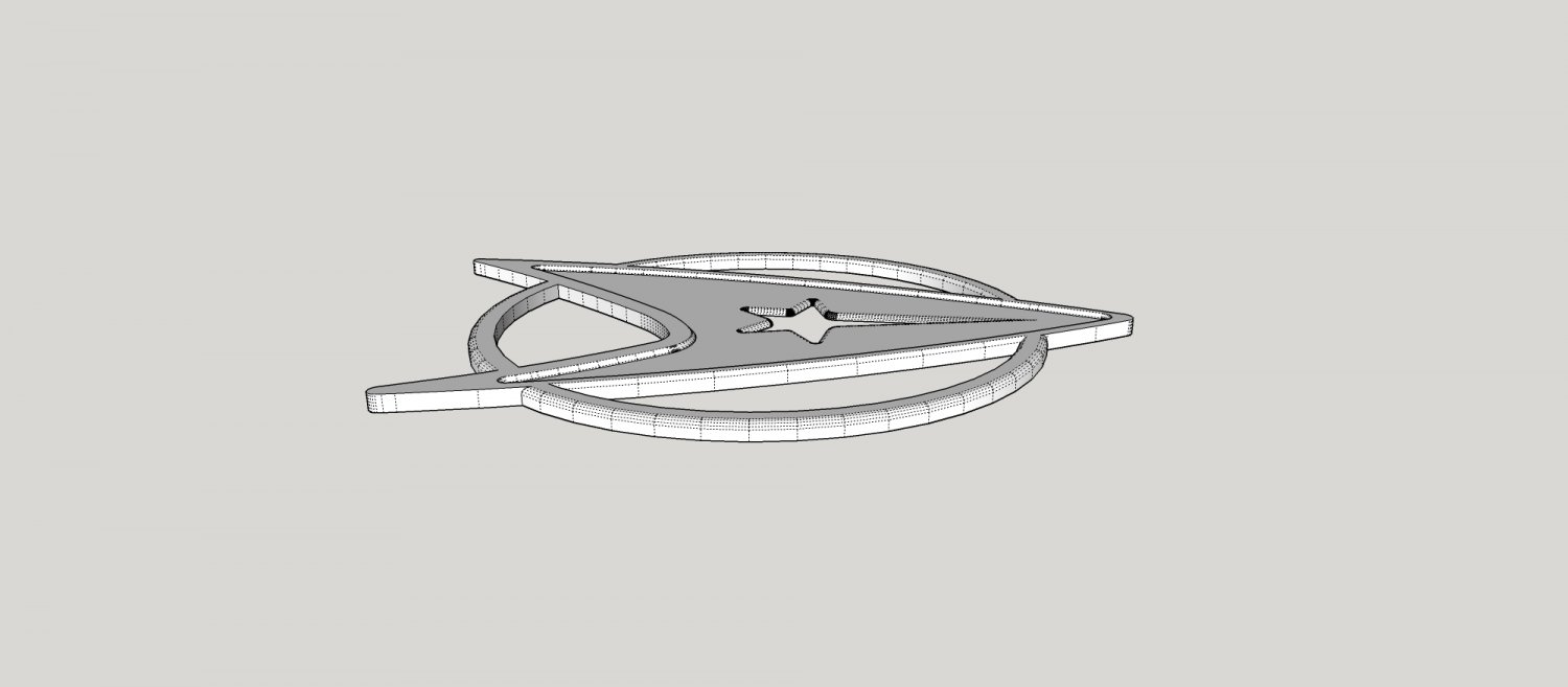 星际迷航logo3D模型4