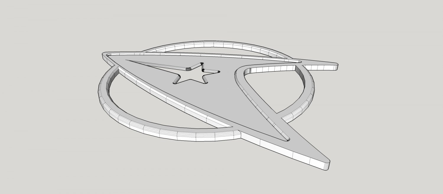 星际迷航logo3D模型5