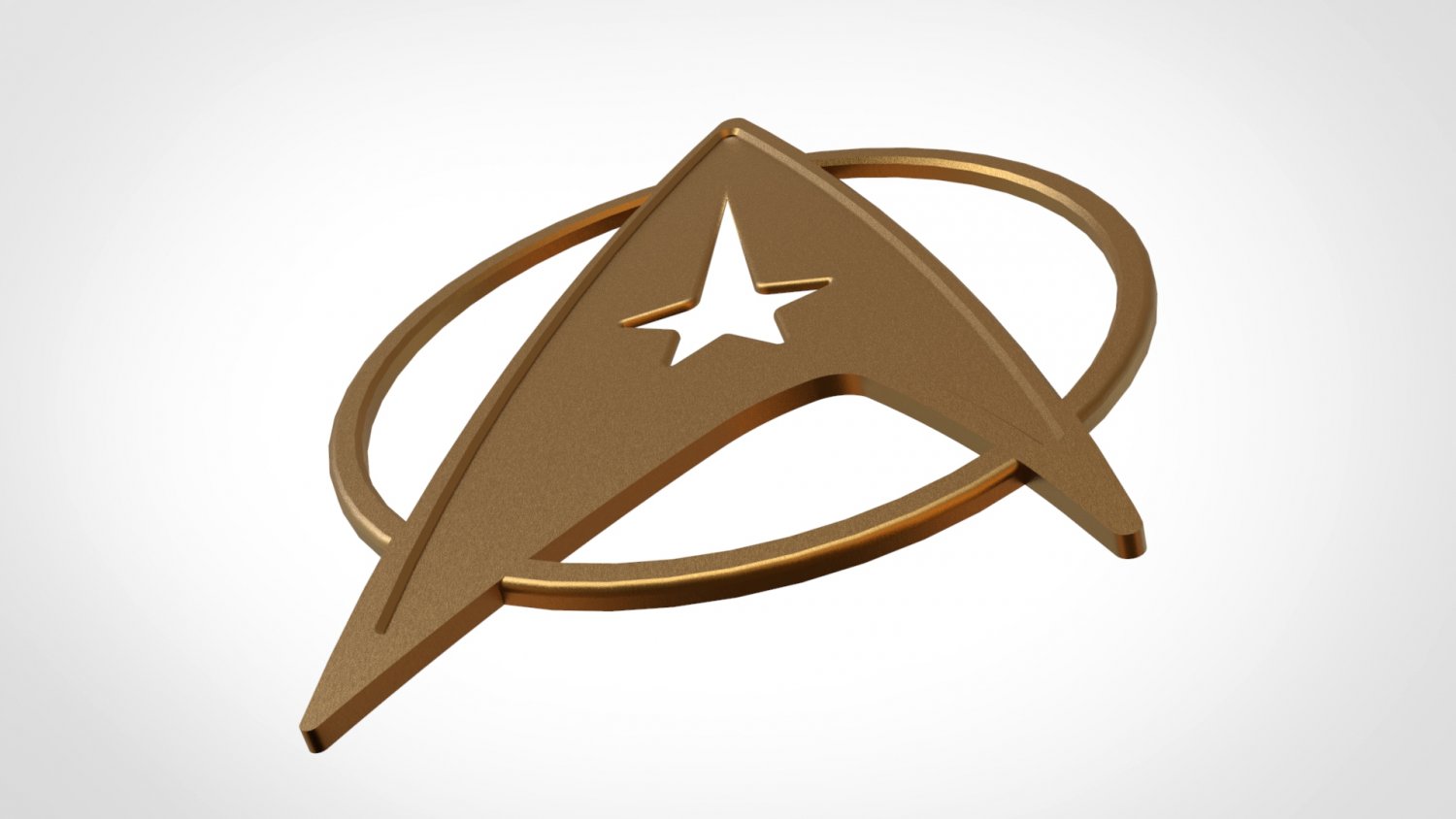 星际迷航logo3D模型3