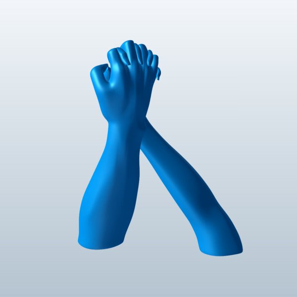 牵手手势3D模型0