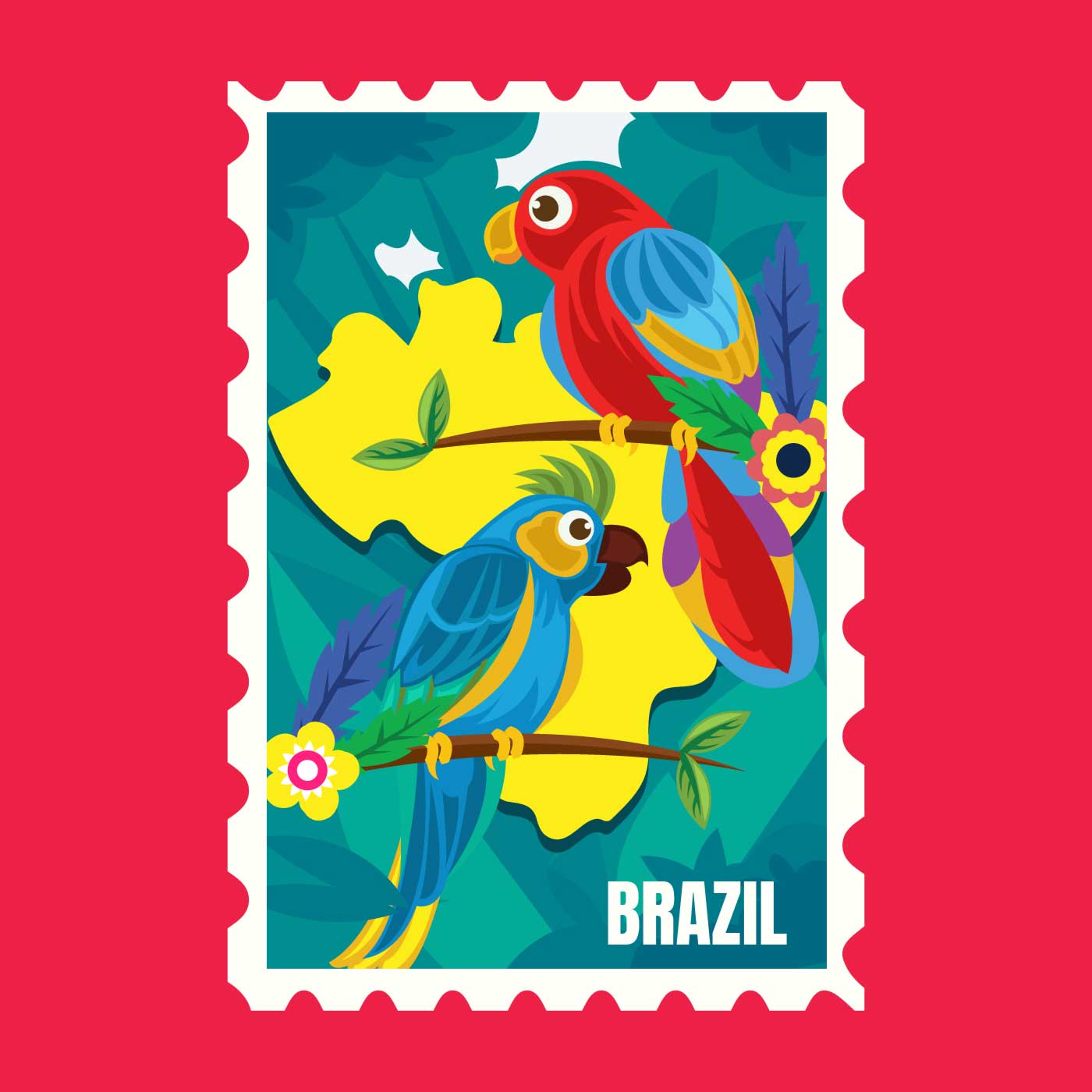 巴西邮票插图0