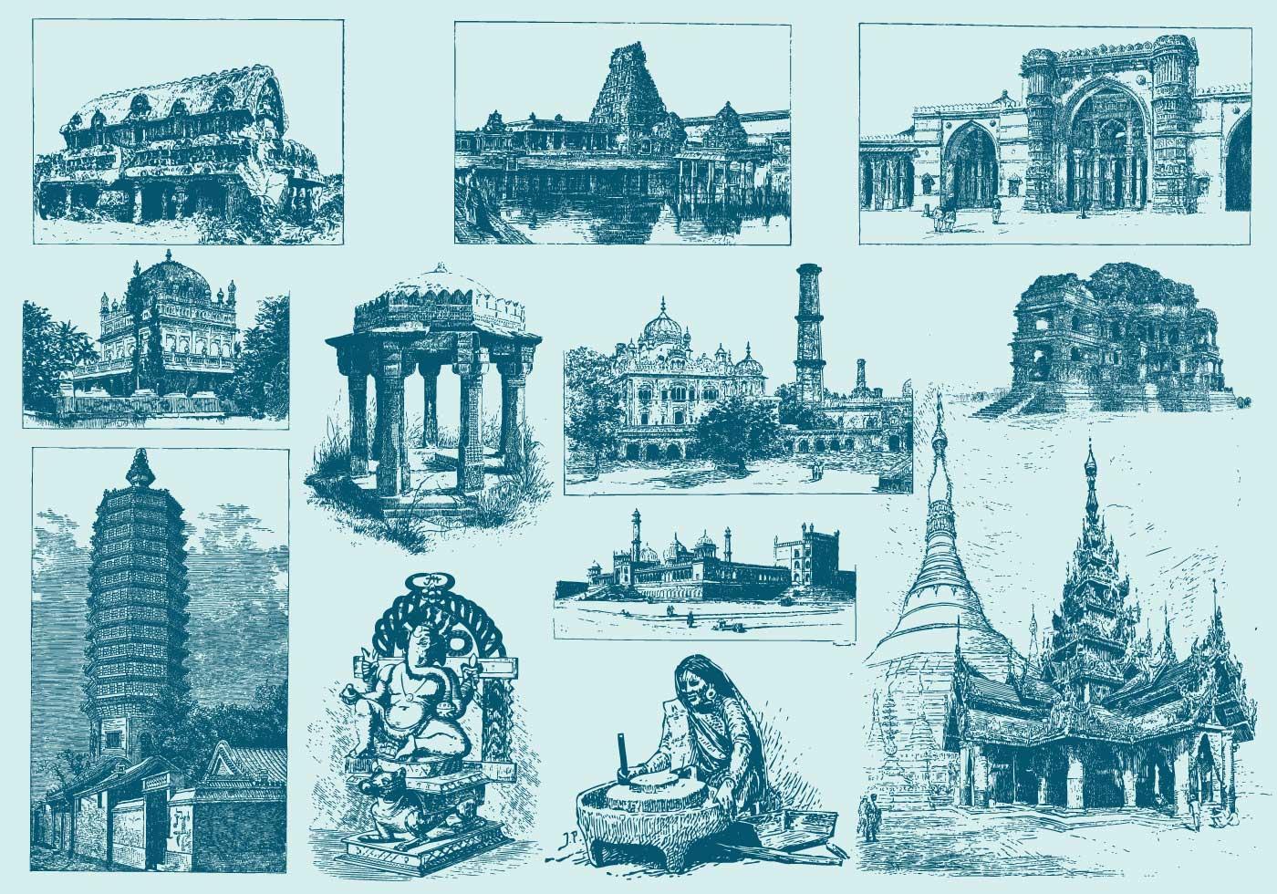 印度古建筑插图0