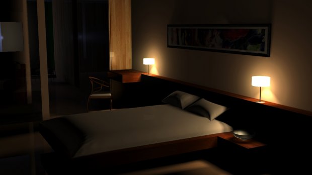 酒店室内3D模型1