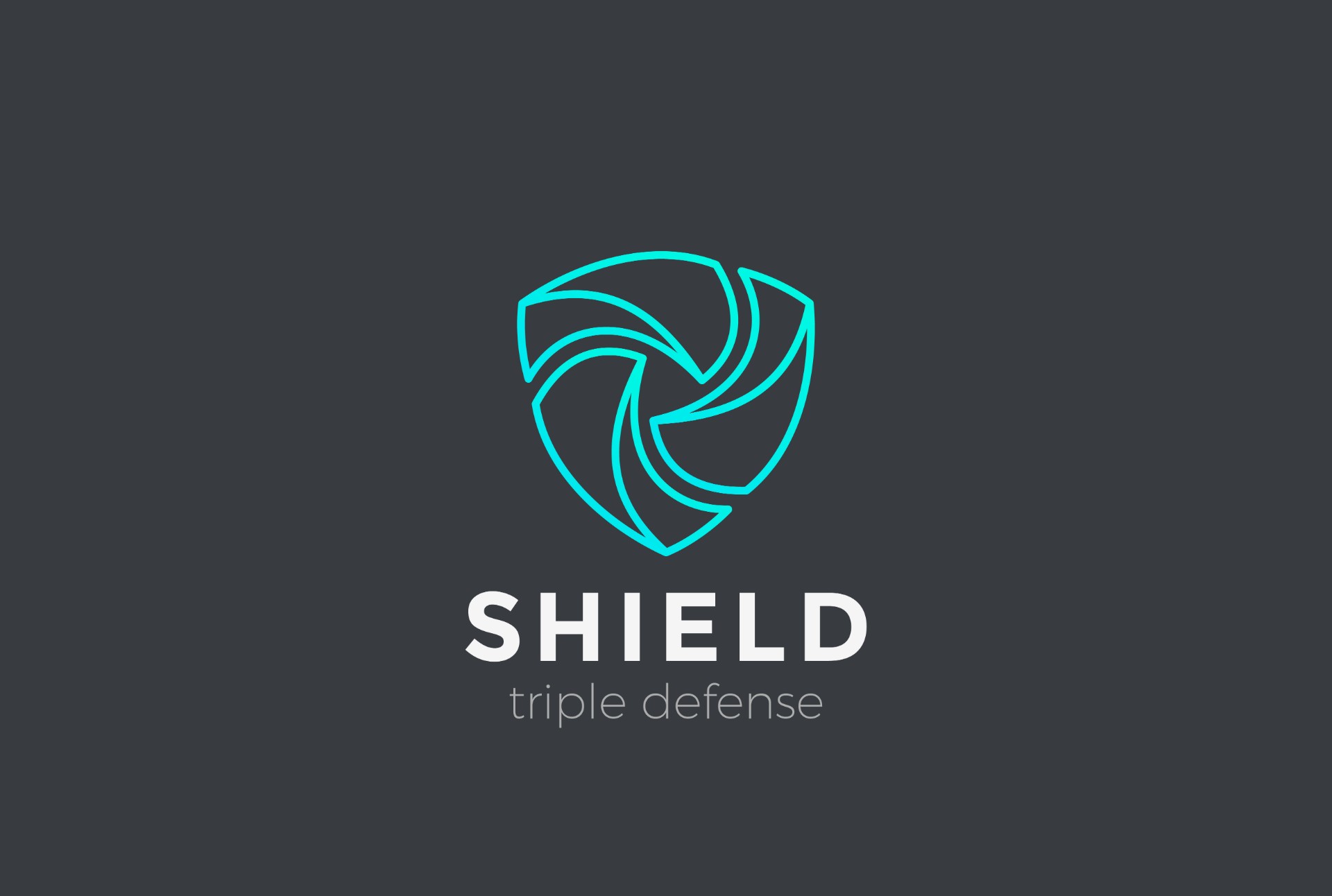 盾牌保护防御Logo矢量图0