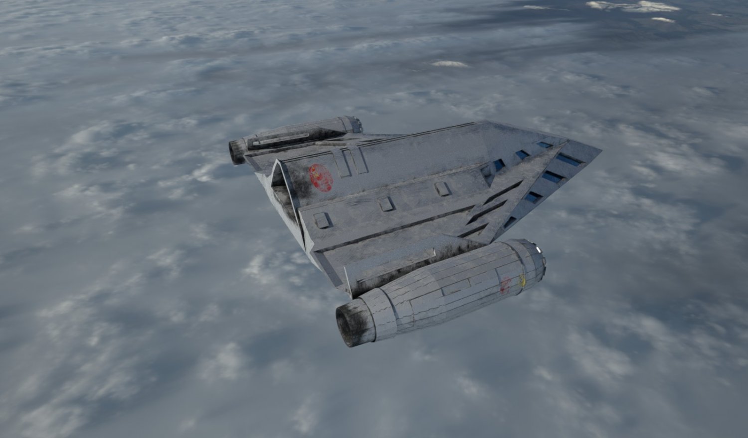 旧宇宙飞船3D模型2