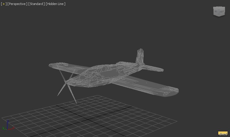 农业飞机3D模型4