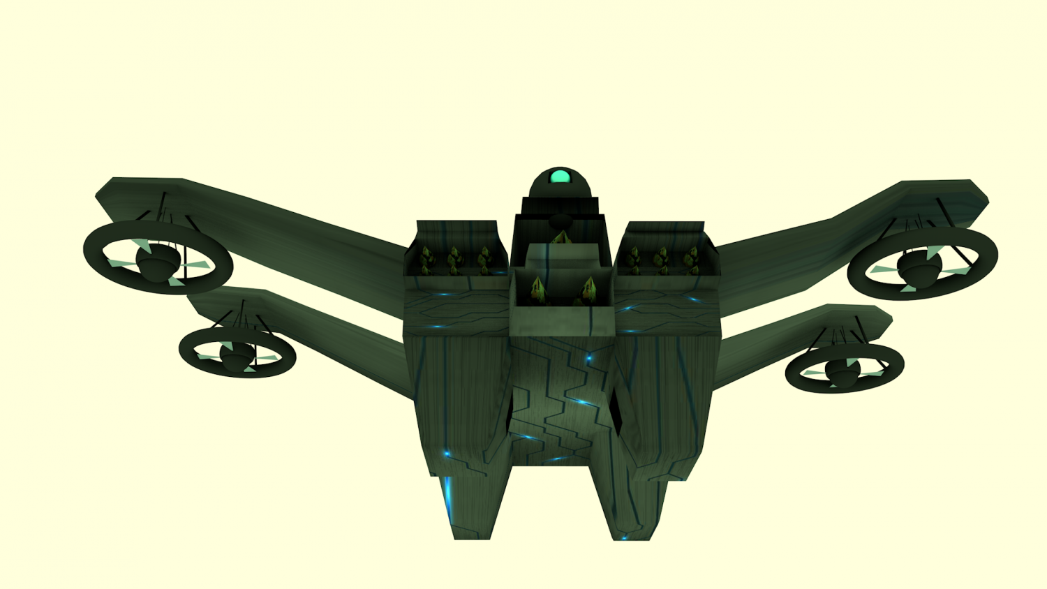 军事无人机3D模型2