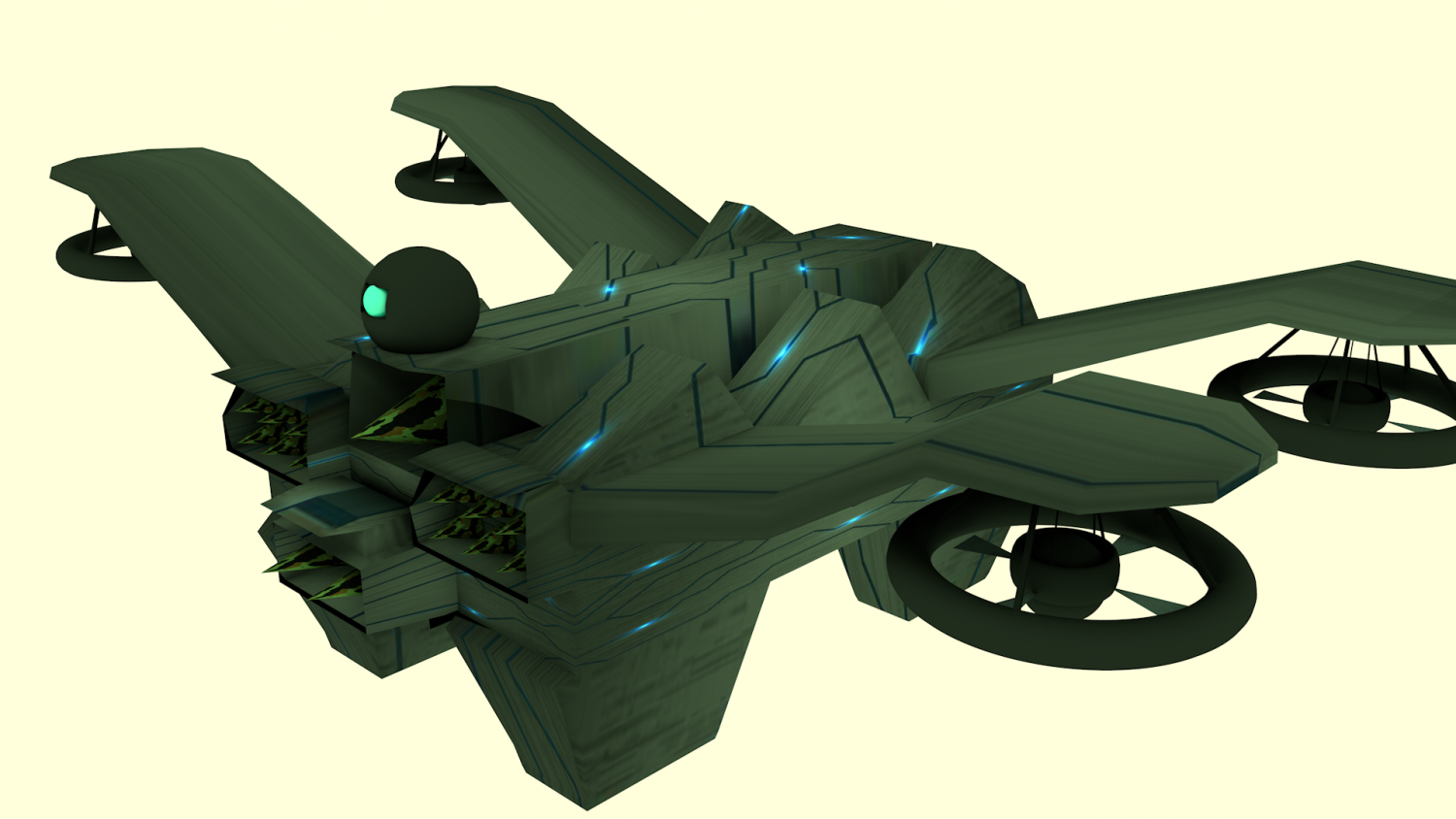 军事无人机3D模型3