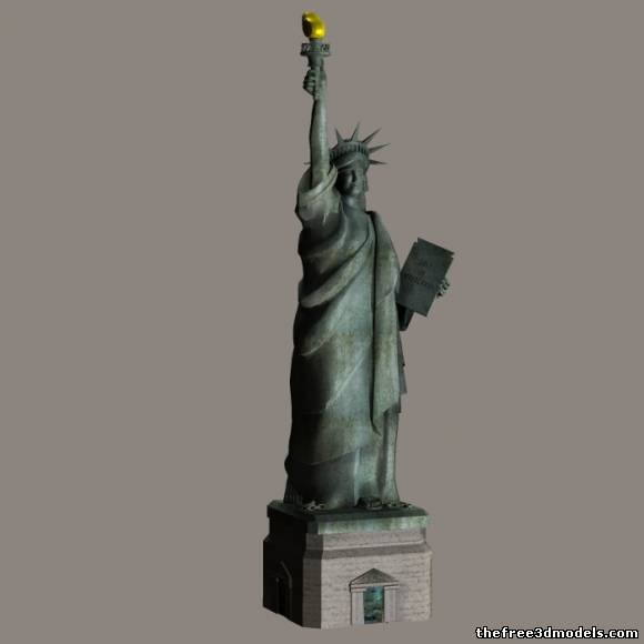 纽约自由女神像3d模型0