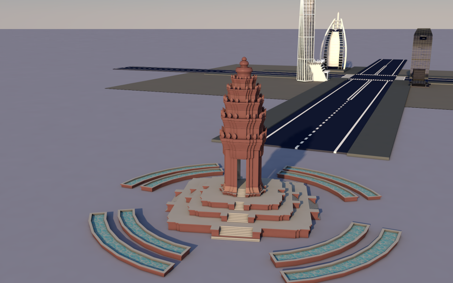 独立纪念碑3D模型1