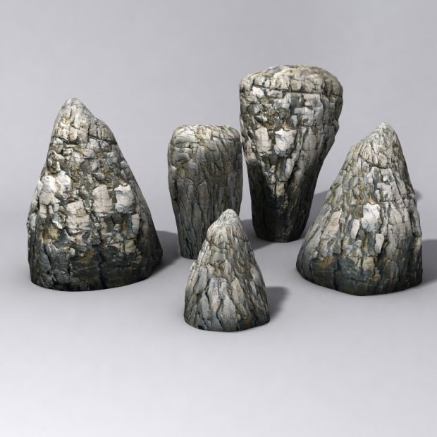 高精细岩石3D模型0