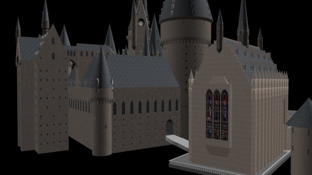 霍格沃茨魔法学校3D模型4