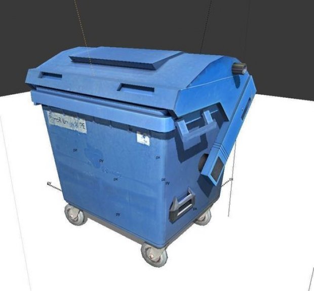 大型垃圾容器3D模型4