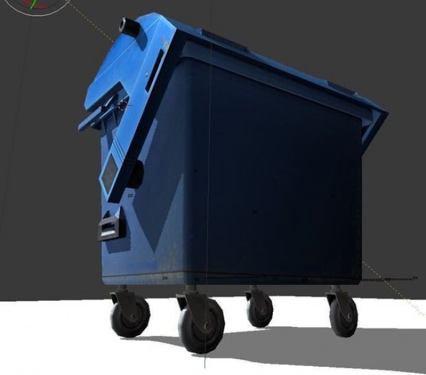 大型垃圾容器3D模型2