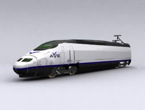 现代磁悬浮列车3D模型0