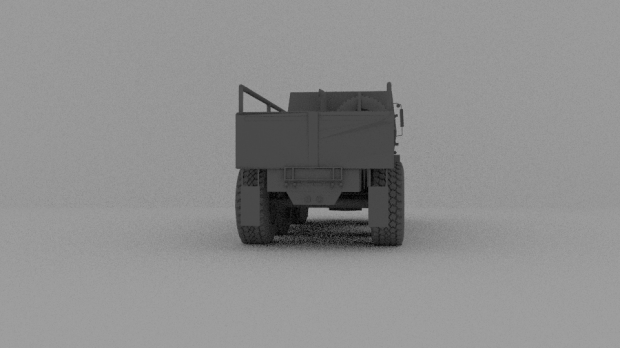 中型战术卡车3D模型2