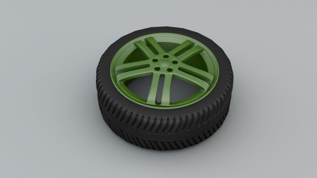 高精细车轮3D模型0