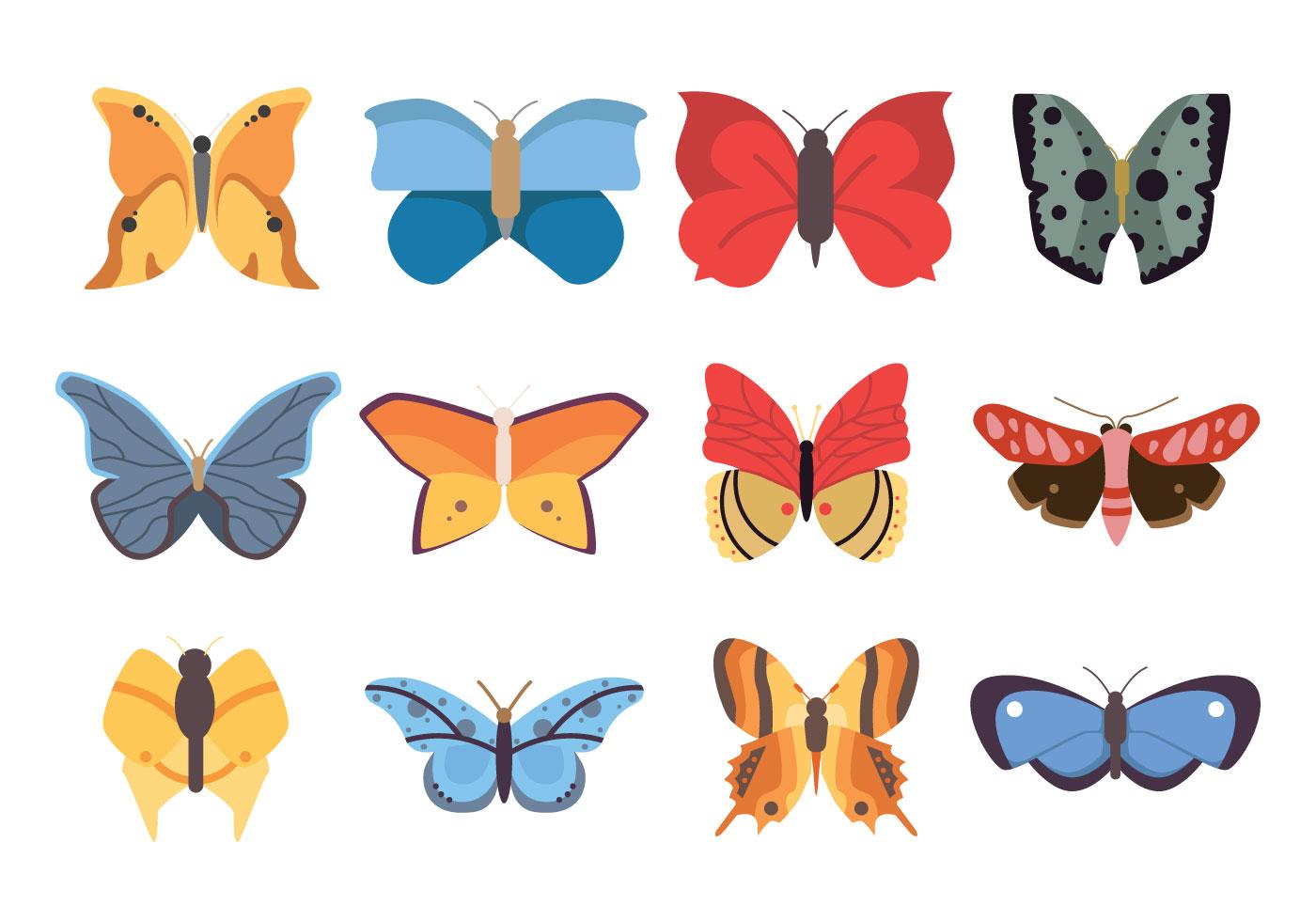 各种蝴蝶图标插图0