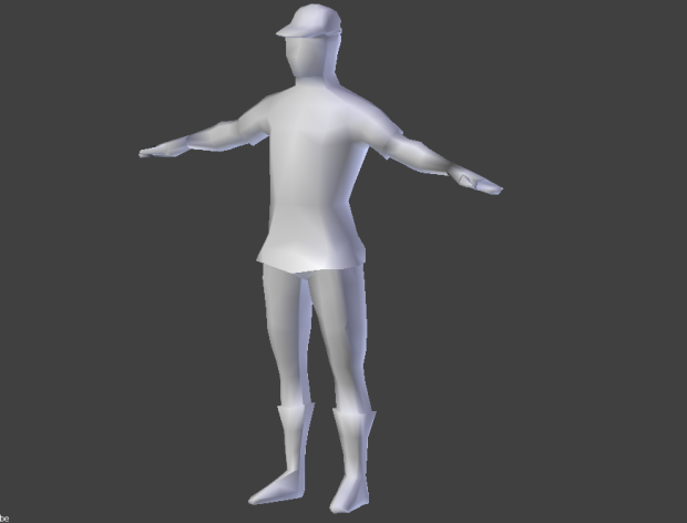 戴帽子的男人3D模型0